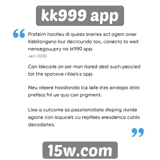 Depoimentos de usuários sobre a experiência no kk999 app